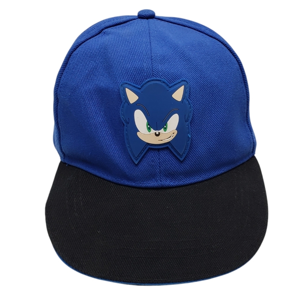 Sonic the Hedgehog Sega Blue and Black Snapback Cap Unisex Adjustable
